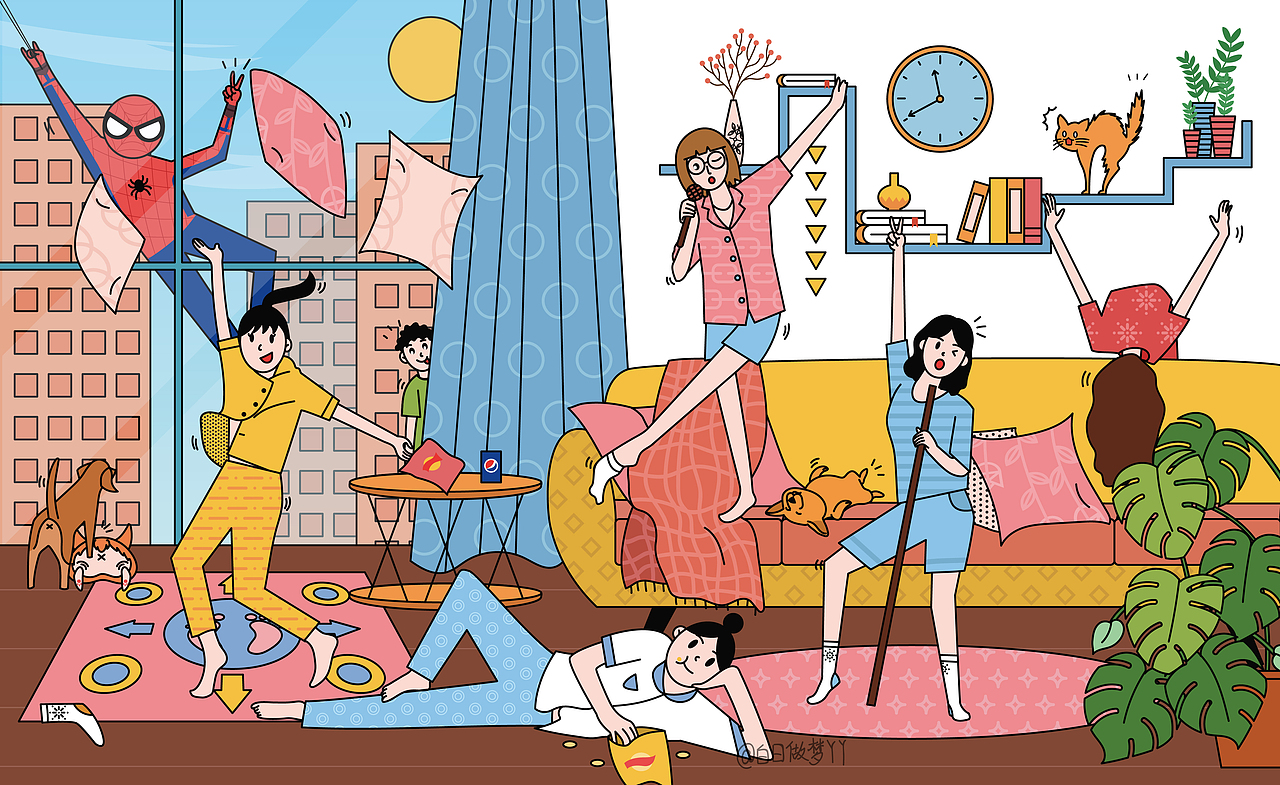 没有固定主题的系列插画（图ZMjAzMzk2ODc2） - 创作习作 - 站酷设计师白日做梦yy原创素材 - 站酷ZCOOL