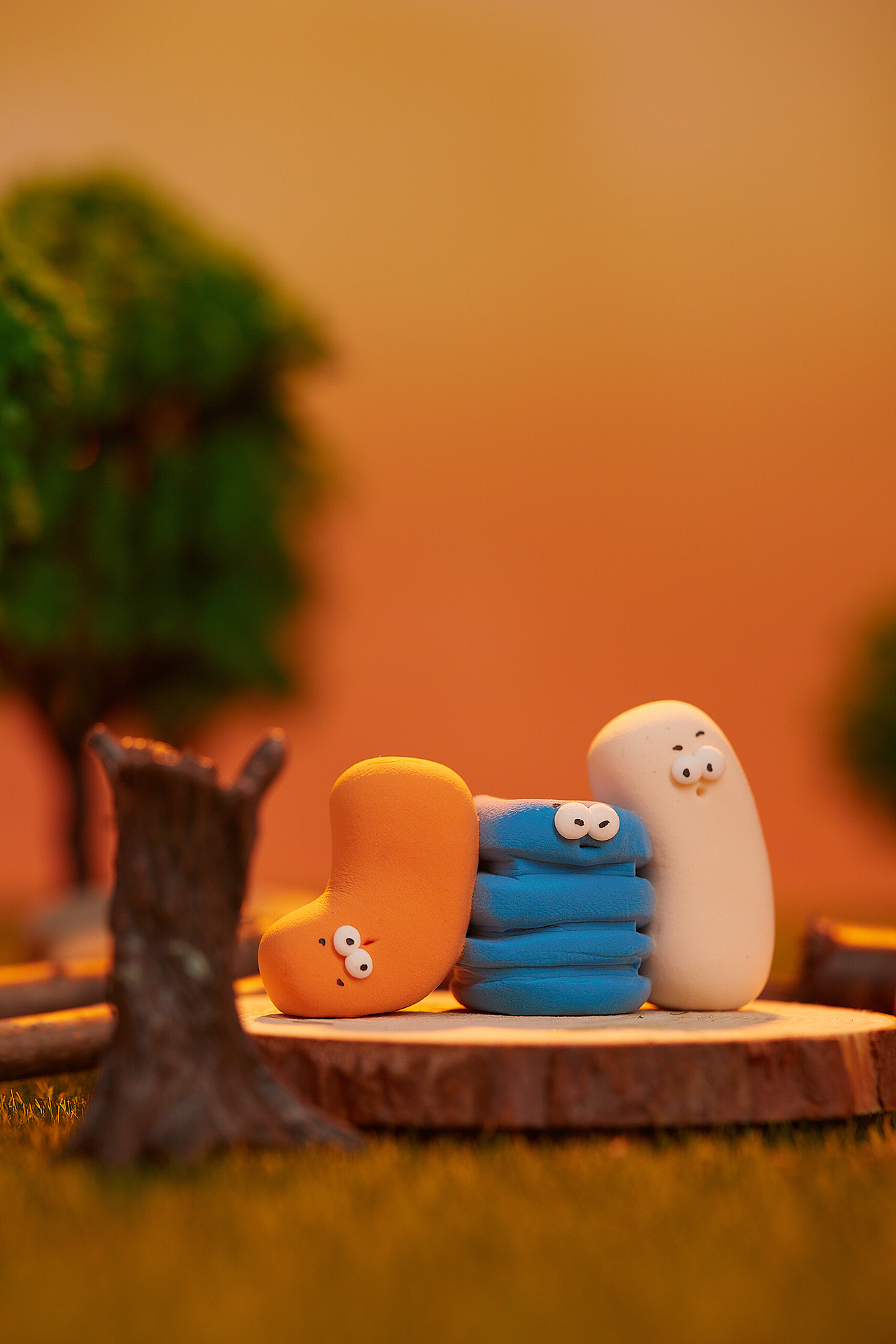 超轻粘土作品产品静物拍摄