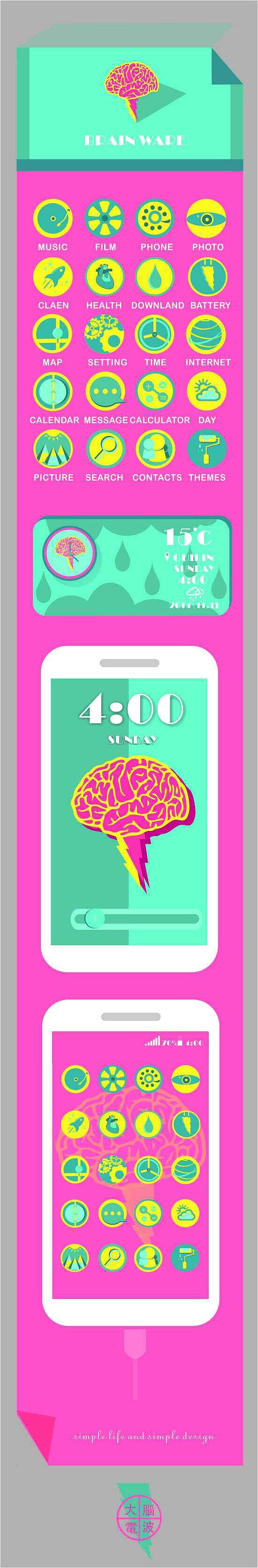 大腦電波（圖ZNTk2NzQ4MDA=） - APP界面 - 站酷設(shè)計(jì)師大臉盆景原創(chuàng)素材 - 站酷ZCOOL