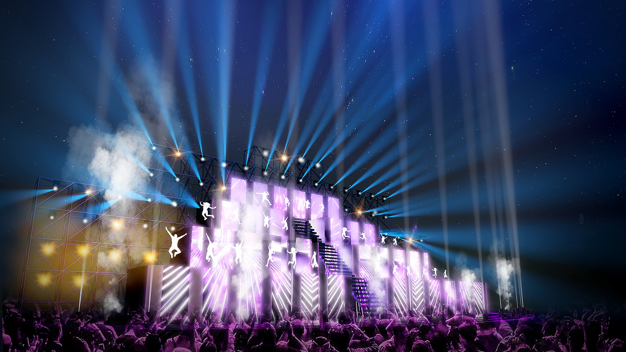 2021音樂(lè)節(jié)效果圖 【舞美設(shè)計(jì)】（圖ZMjYyNjI3NjYw） - 舞臺(tái)美術(shù) - 站酷設(shè)計(jì)師Tape_Y原創(chuàng)素材 - 站酷ZCOOL