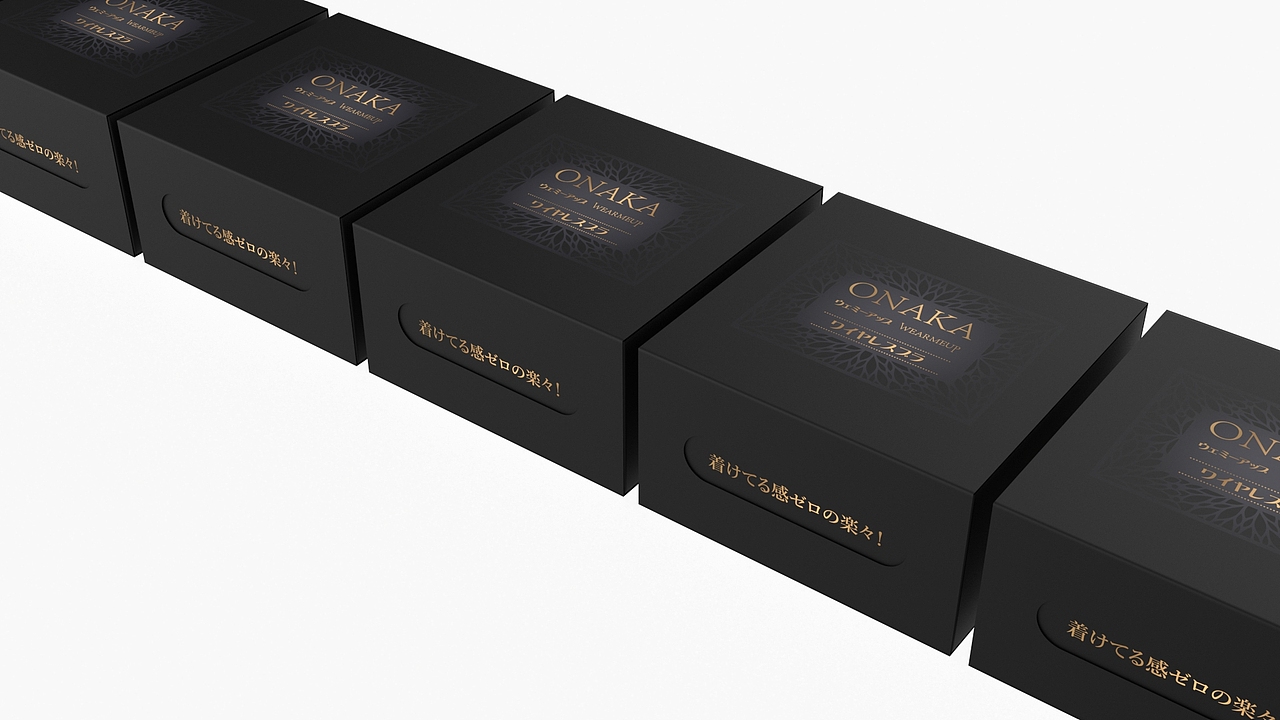 日本日文乳胶胸罩包装设计