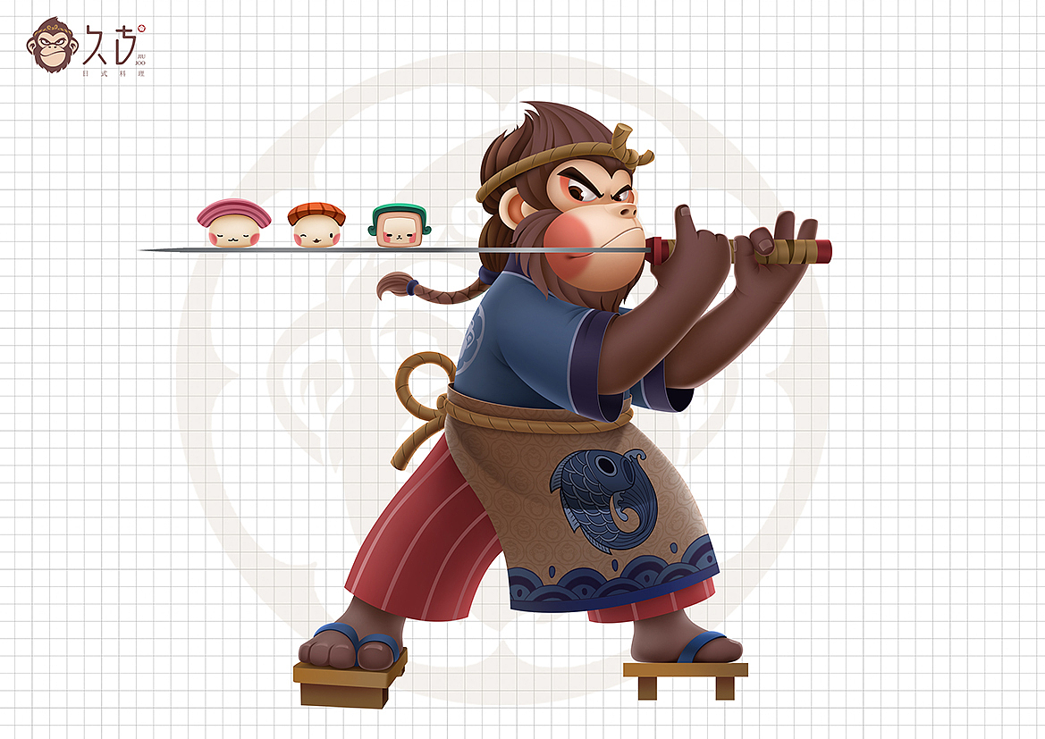 久古日式料理（图ZMjI3ODM1NDc2） - IP形象 - 站酷设计师仙豆文创原创素材 - 站酷ZCOOL