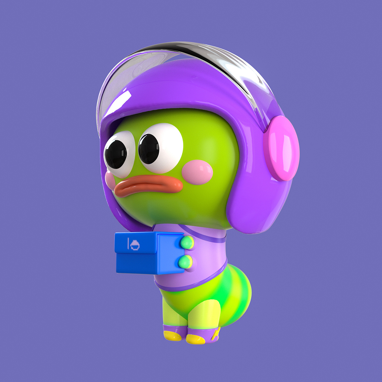 没有理想是渺小 | 小虫berber原创ip形象潮玩盲盒设计