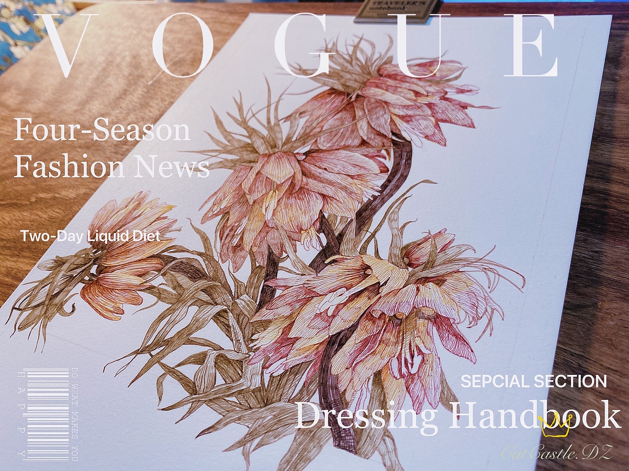 神奇的皇冠贝母（蘸水笔｜针管笔）（图ZMjg1NTYwOTg4） - 艺术插画 - 站酷设计师CatCastleDZ原创素材 - 站酷ZCOOL