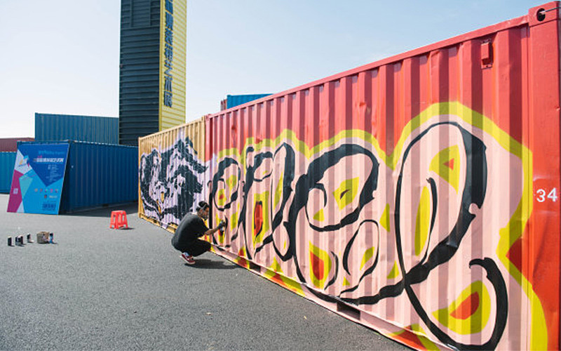 集装箱涂鸦
