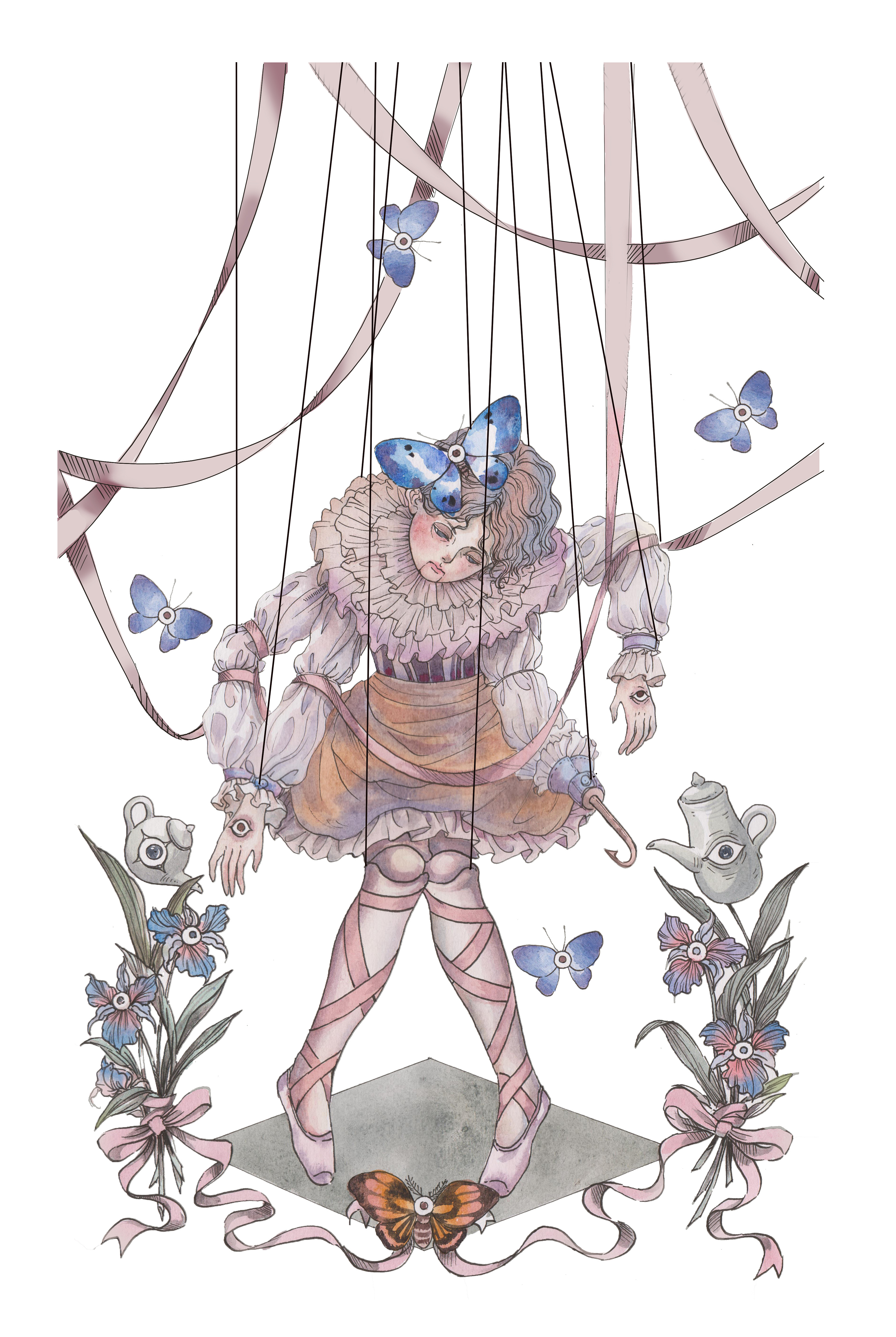 牵线木偶|插画|商业插画|coradim_吉叽_原创作品-站酷zcool