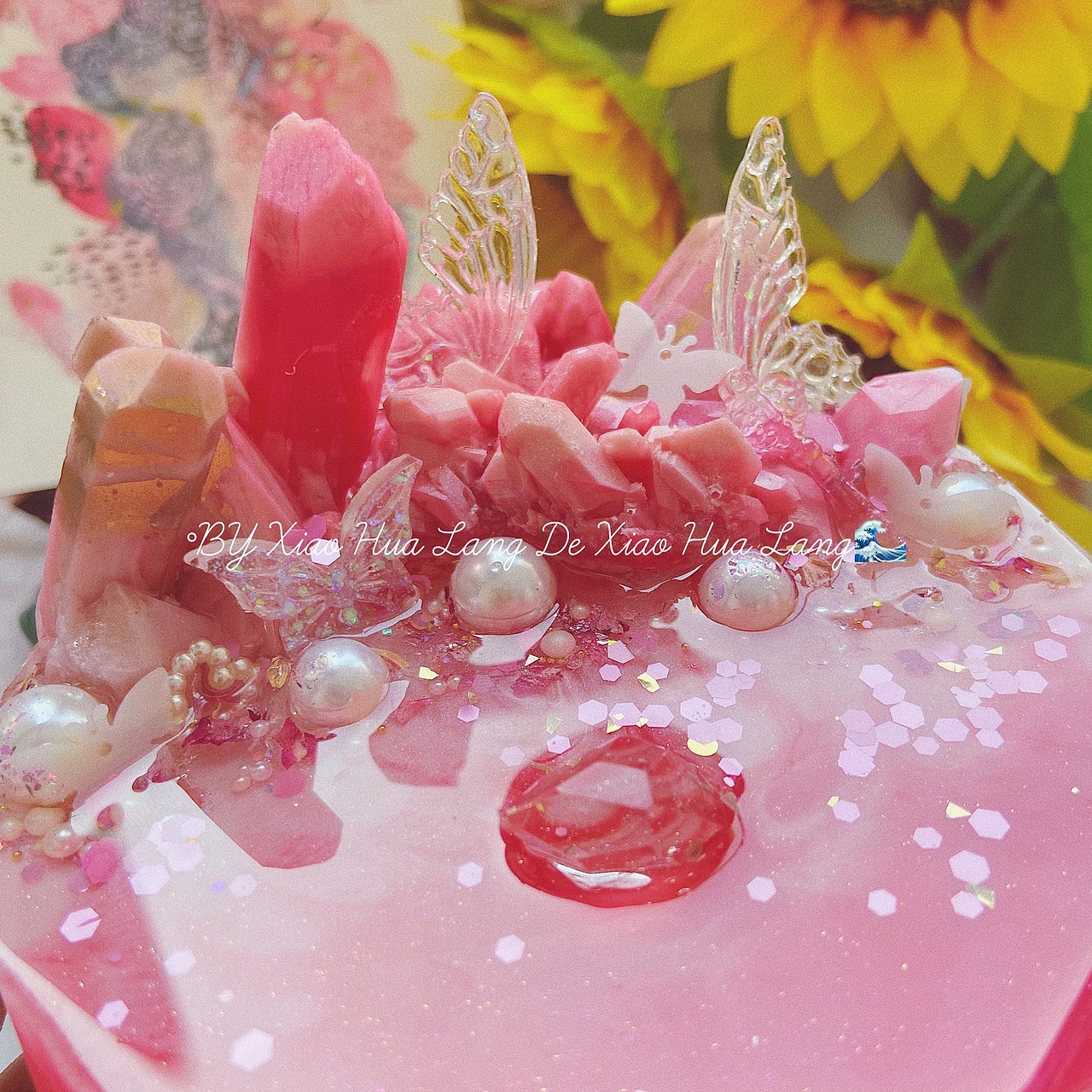 滴胶手工制作秘境花园手机支架（图ZMjI2NTI0NTA4） - 其他手工艺 - 站酷设计师小花浪的阿特原创素材 - 站酷ZCOOL