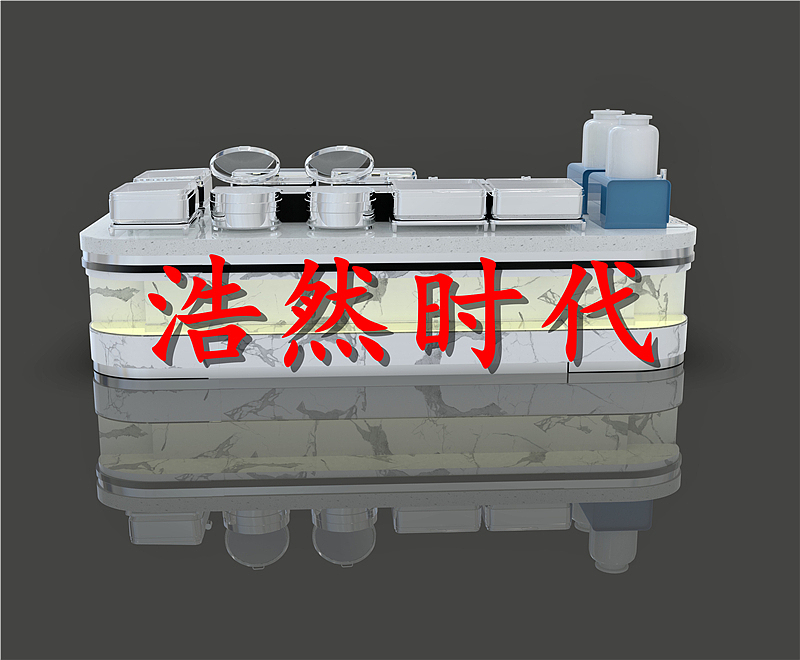 大理石酒店自助餐台设计制作安装 大理石布菲台