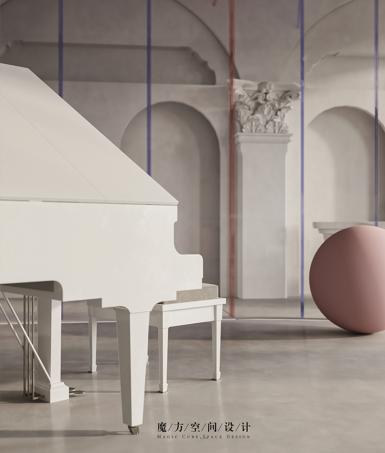 【魔方】商业空间•芭蕾艺术中心（图ZMjE4OTIzNTc2） - 商业空间设计 - 站酷设计师魔方空间设计原创素材 - 站酷ZCOOL