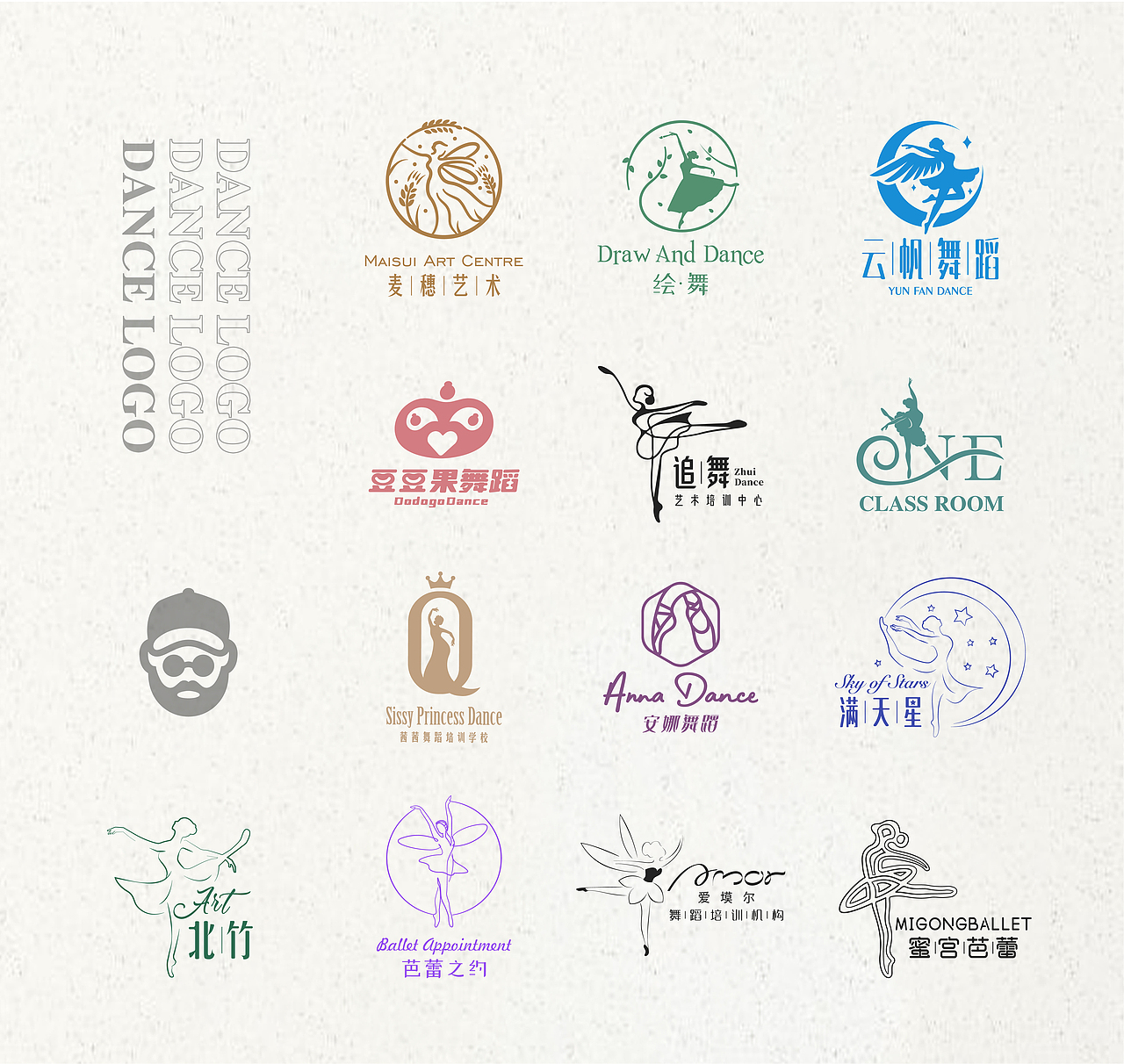 舞蹈行业logo设计