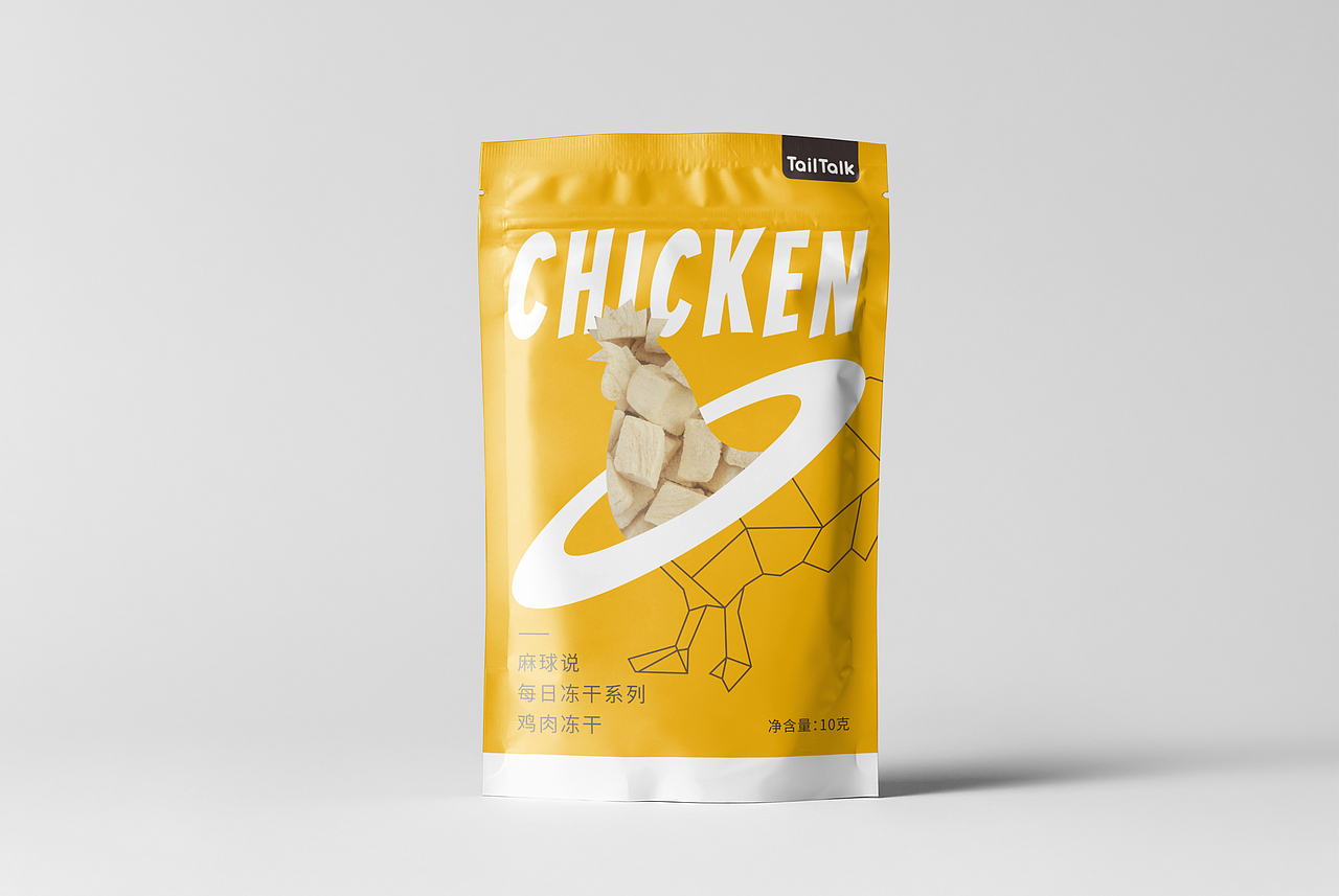 宠物产品包装设计&拍摄 TailTalk宠物猫咪鸡肉冻干