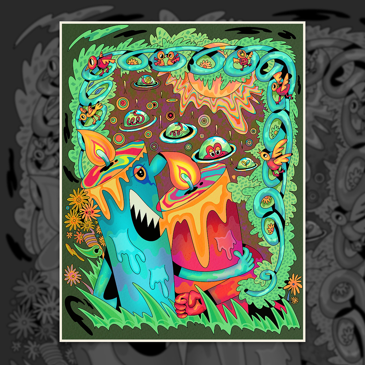 后迷墙时代系列插画（图ZMjE3NjQ2ODMy） - 新锐潮流插画 - 站酷设计师昭元蛋白原创素材 - 站酷ZCOOL