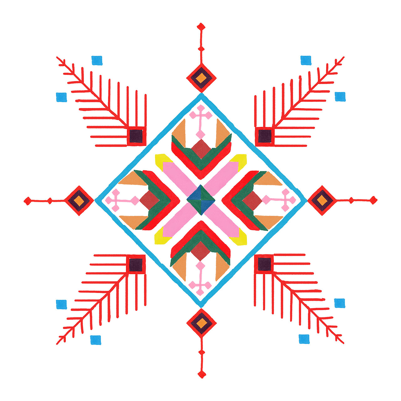 民族风手绘插画系列（图ZMTc0OTA2MDc2） - 图案 - 站酷设计师山知设计原创素材 - 站酷ZCOOL