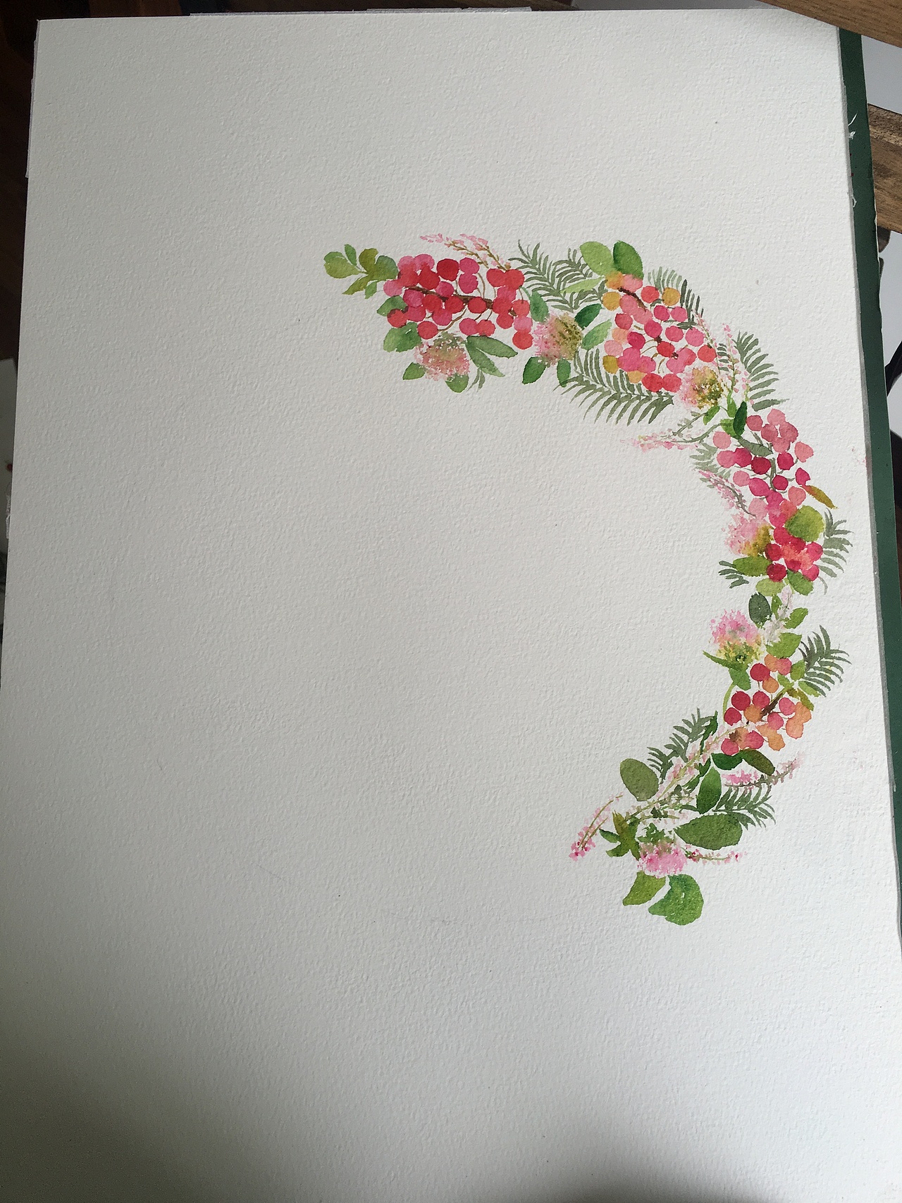 原创水彩花环（图ZOTMyNTEyMDg=） - 绘画 - 站酷设计师薄荷绿丶原创素材 - 站酷ZCOOL