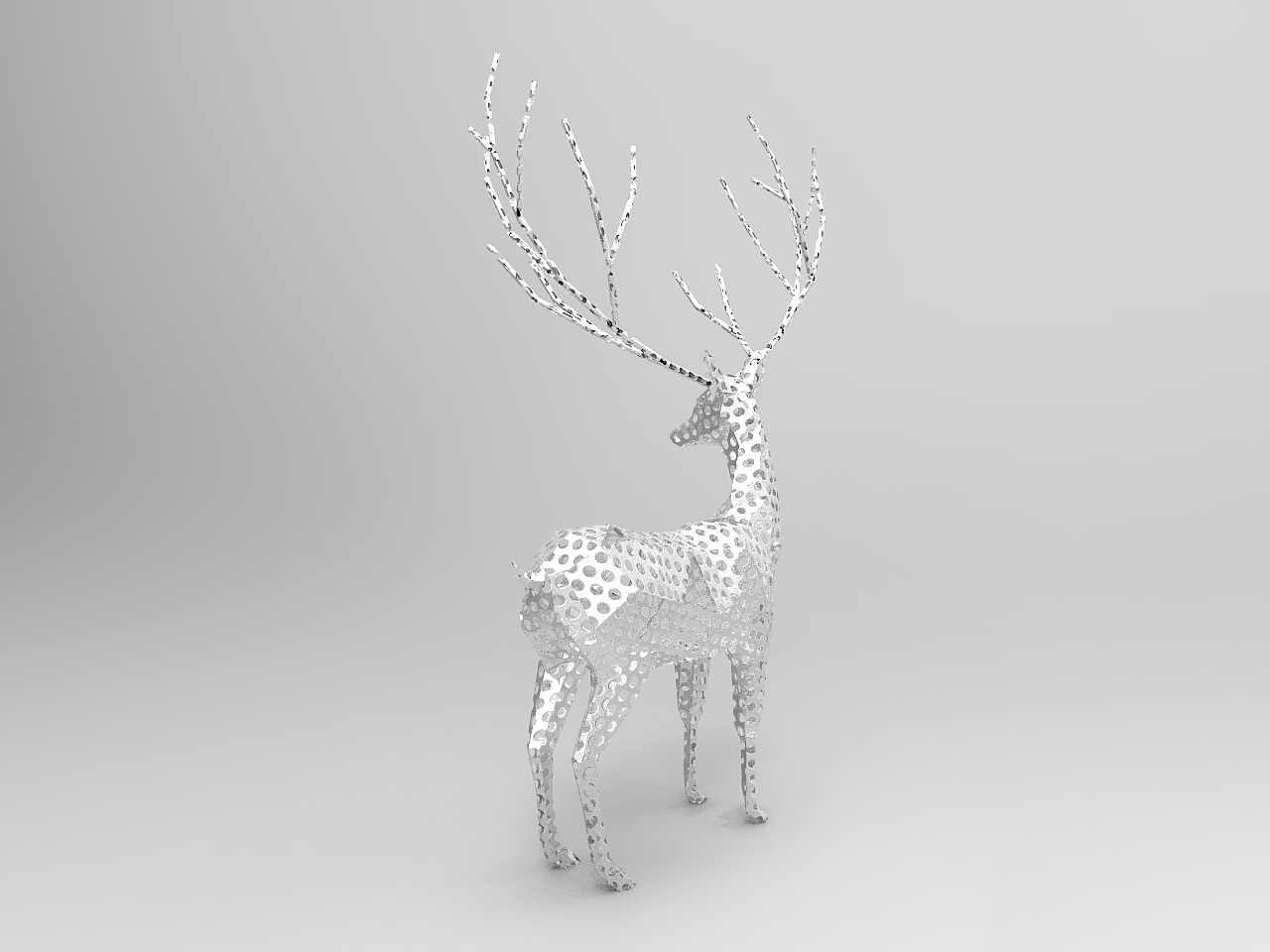 创意c4d模型麋鹿