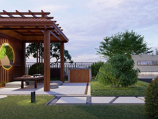 成都别墅景观设计/别墅私家花园设计装修公司/花园改造