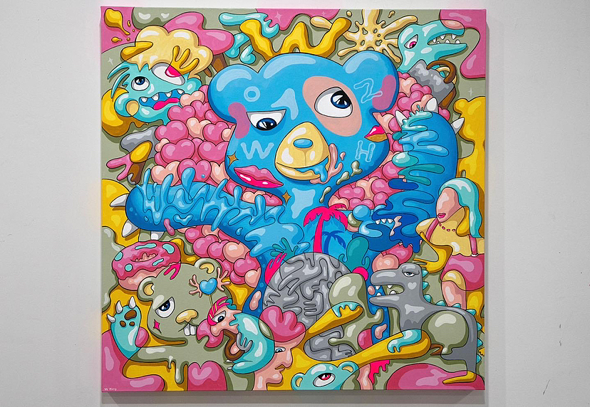 叛逆熊（图ZMzMzODYzMjky） - 绘画 - 站酷设计师吴红真同學原创素材 - 站酷ZCOOL