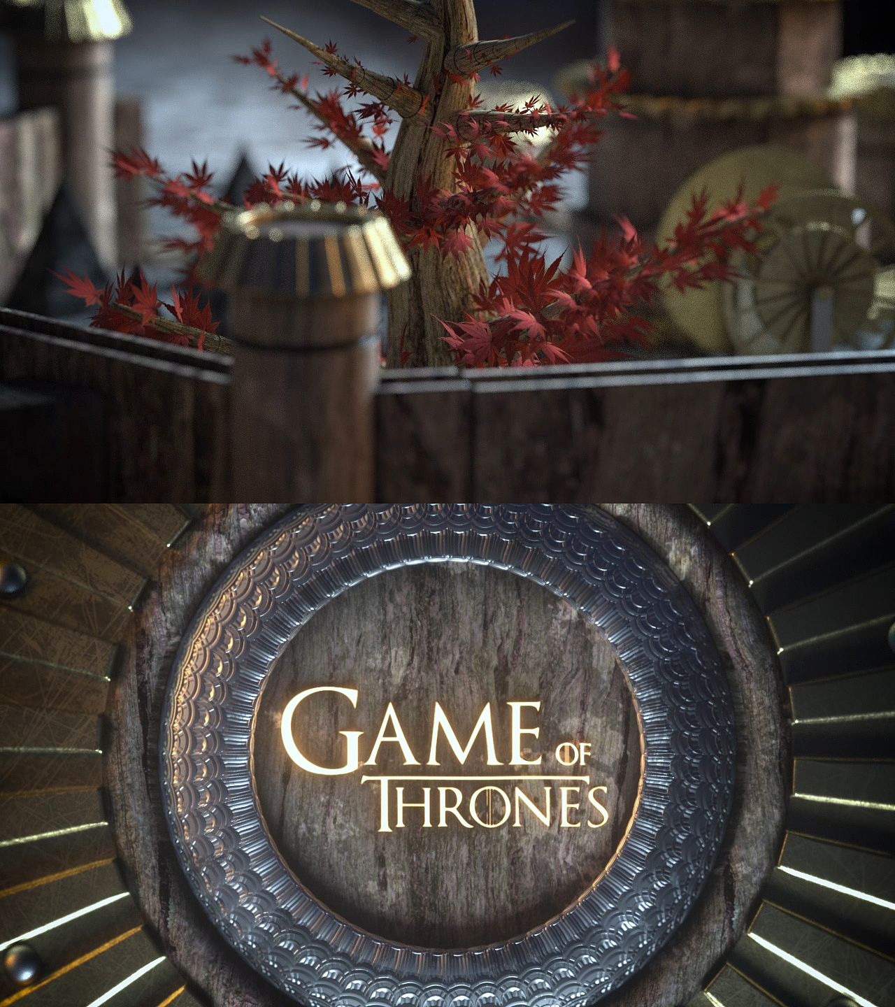 临摹《权力的游戏》片头片段