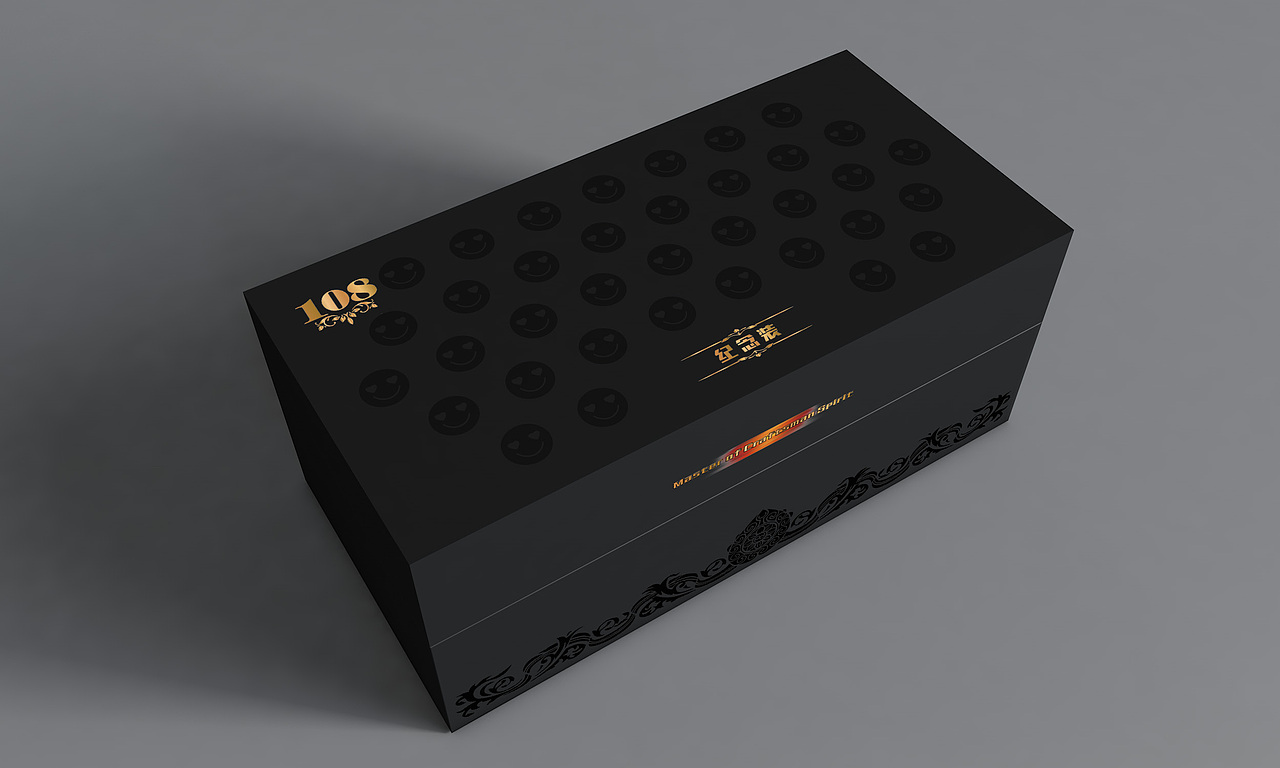黑金刚云烟108香烟礼盒设计