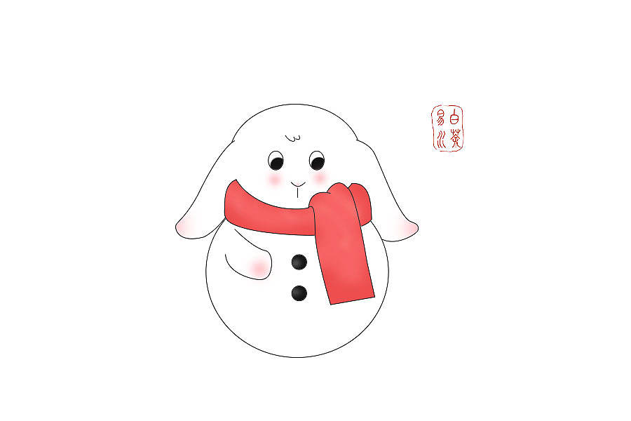 简笔画:结缘兔（图ZMTU0ODcxNTM2） - 儿童插画 - 站酷设计师亥时初原创素材 - 站酷ZCOOL