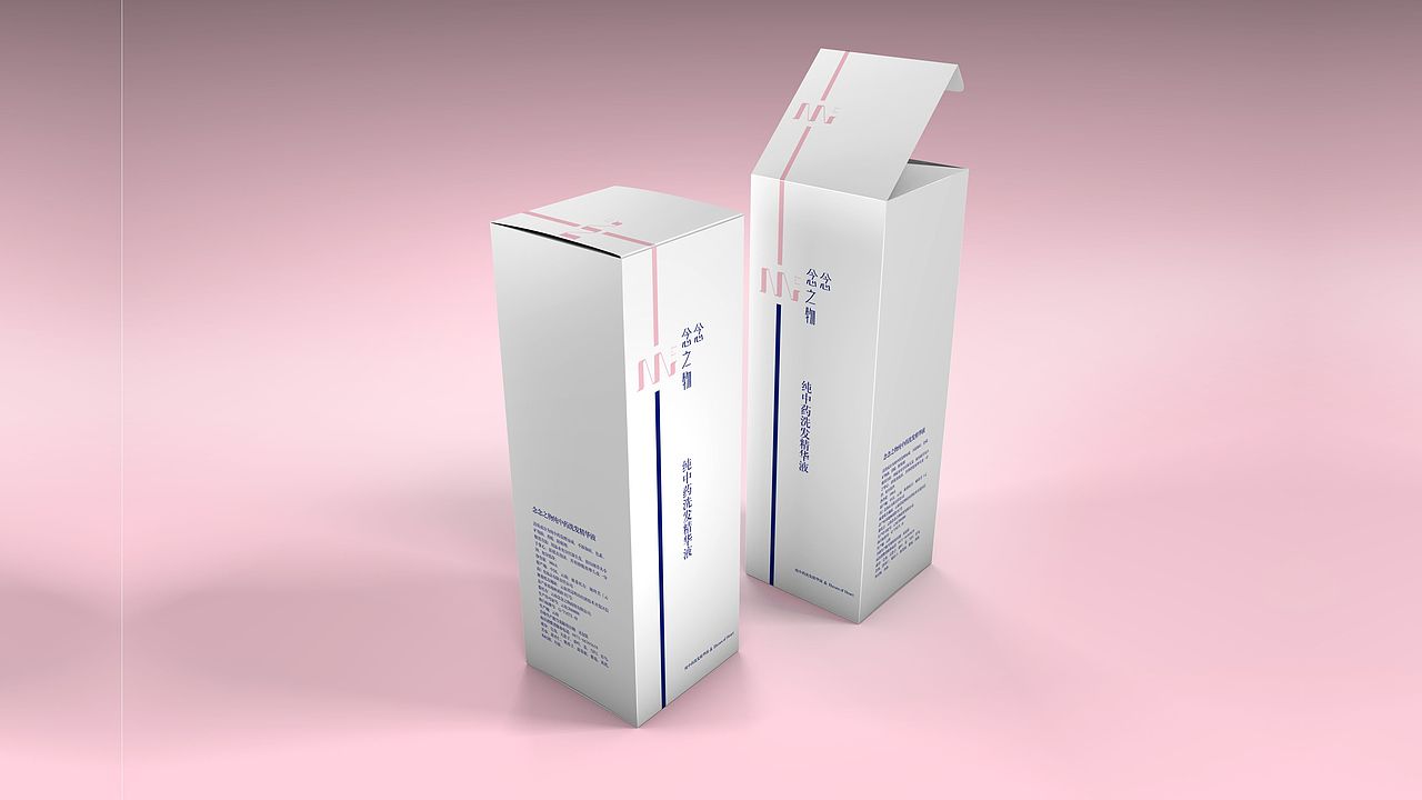 原创— 念念之物 中药洗发 品牌视觉设计  深蓝沉静版