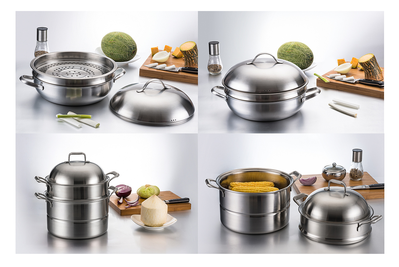 拍摄不锈钢等高反光产品质感强且不反光无多余杂光