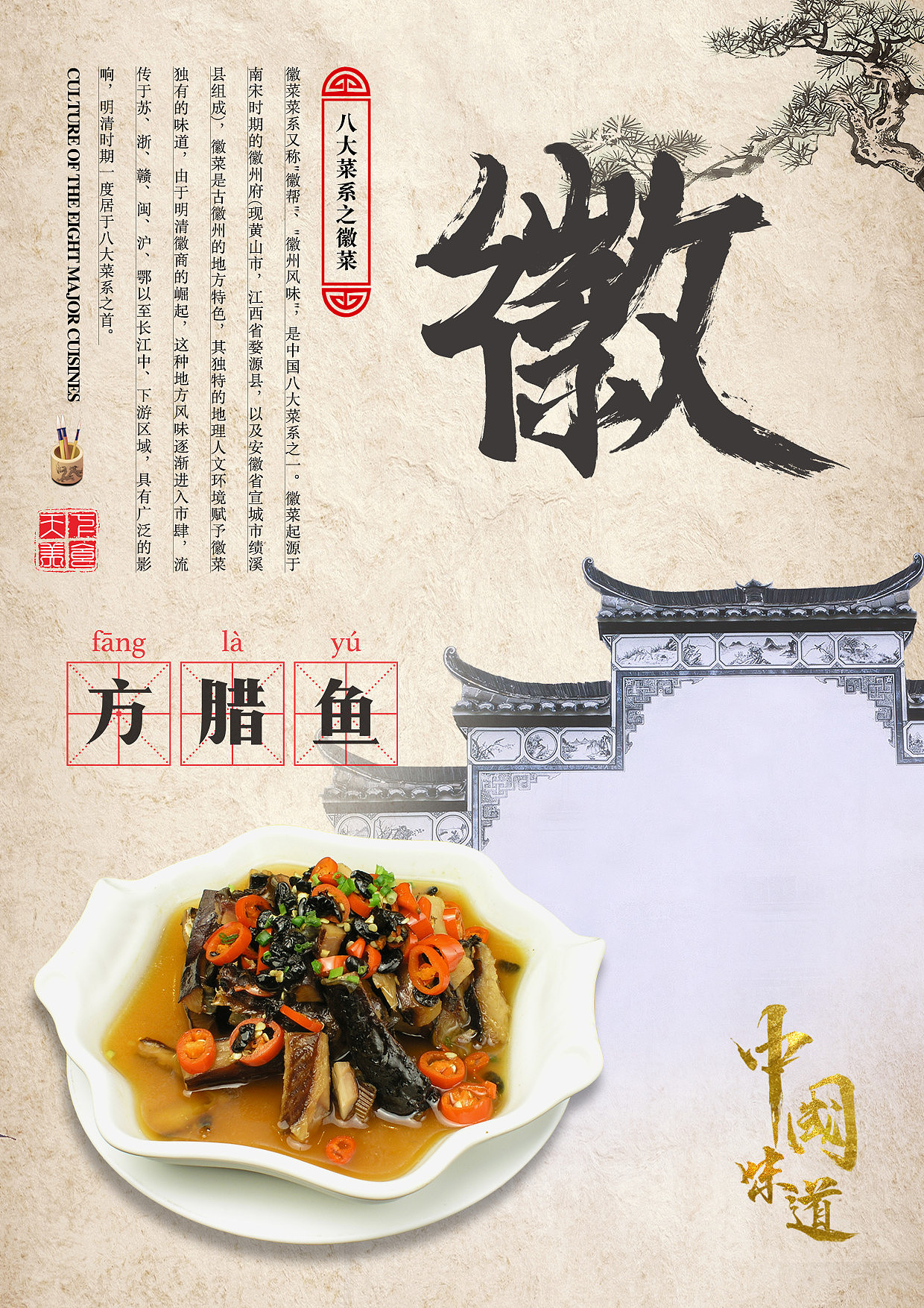 中国八大菜系海报