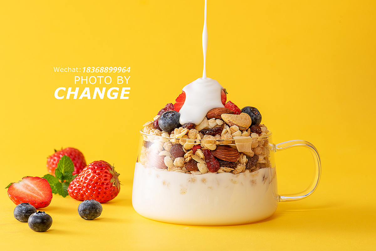 水果麦片 酸奶麦片 早餐