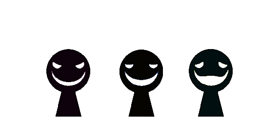 毒笑 黑笑 怪笑的小人