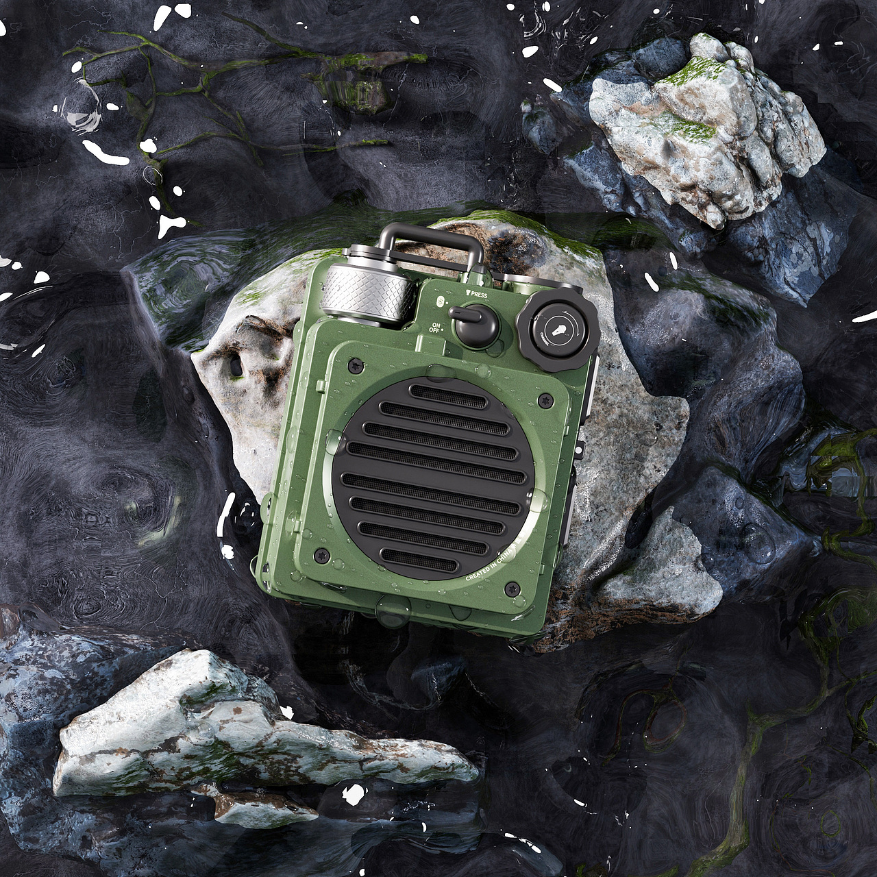 猫王音响建模渲染