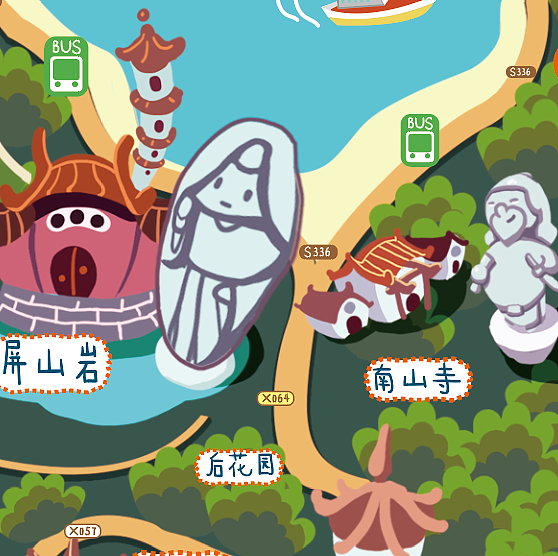 汕头碧桂园·云海 南澳岛 地图插画