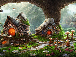 #AI創(chuàng)作實驗室#童話，賽博朋克，戰(zhàn)場