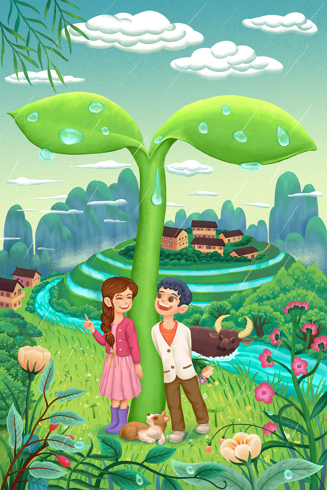 父亲节插画（图ZMjU5MTA5ODI4） - 新锐潮流插画 - 站酷设计师画友帮原创素材 - 站酷ZCOOL