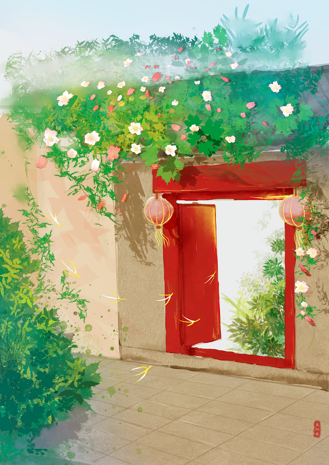 原创古风建筑【朱门】