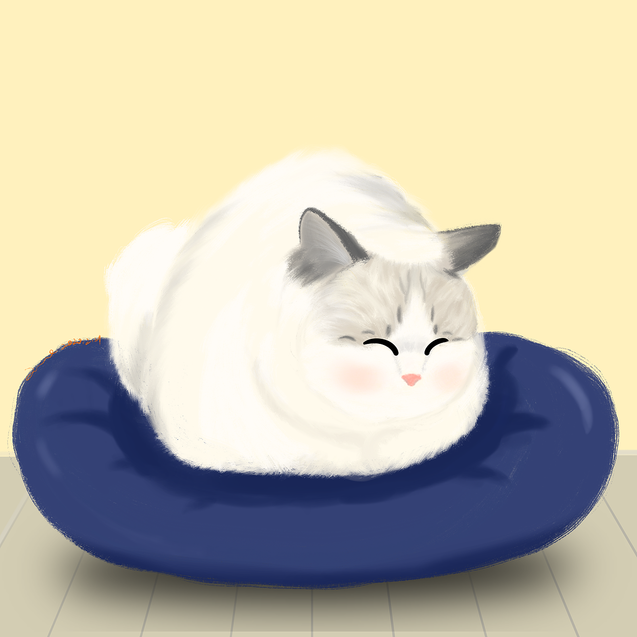 猫（图ZMTk2ODc0NTM2） - 绘本 - 站酷设计师是夏洛特啊原创素材 - 站酷ZCOOL