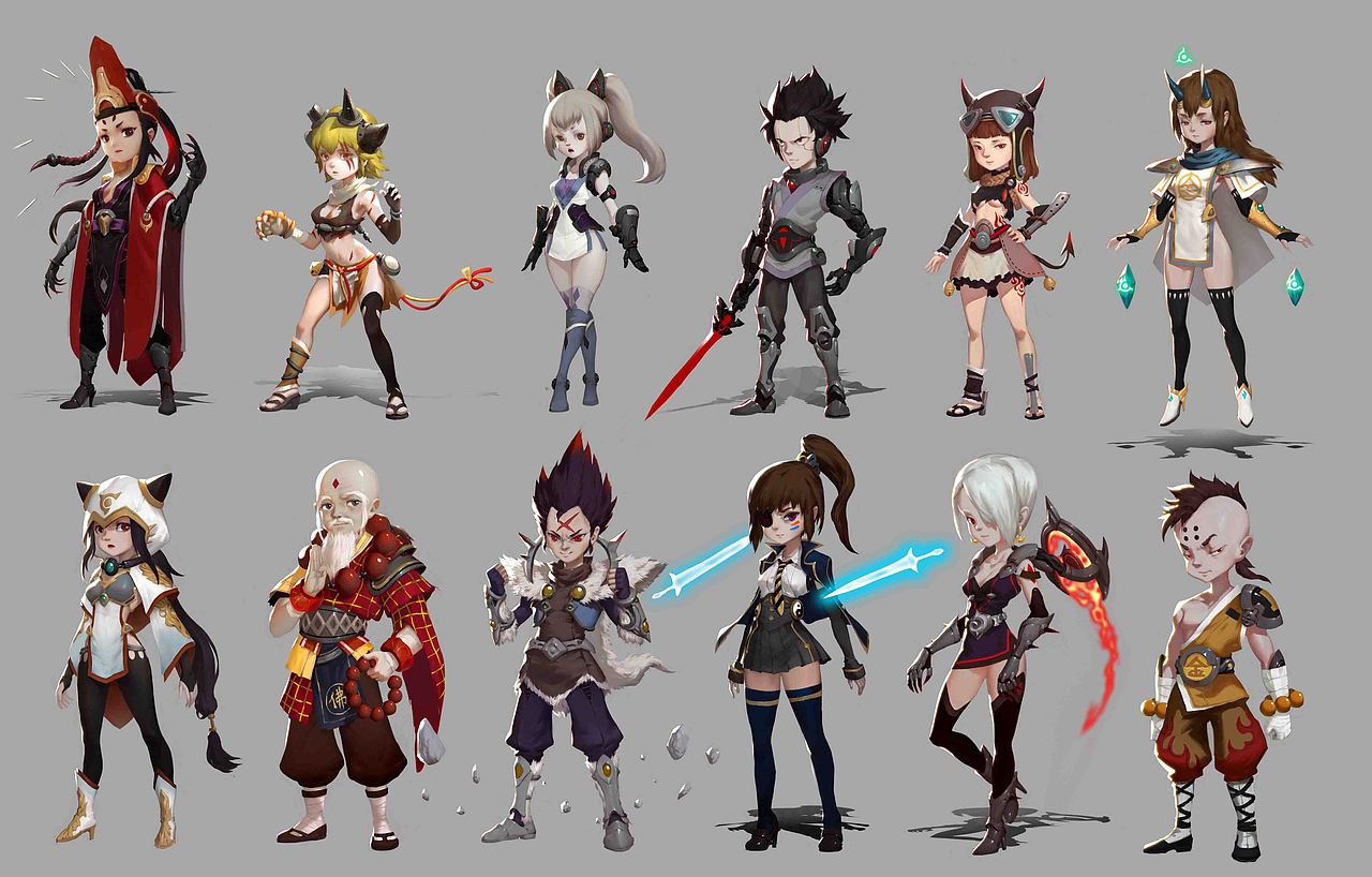 小小枭作品（图ZODkxMjk0NjA=） - 游戏原画 - 站酷设计师艺数绘CG原创素材 - 站酷ZCOOL