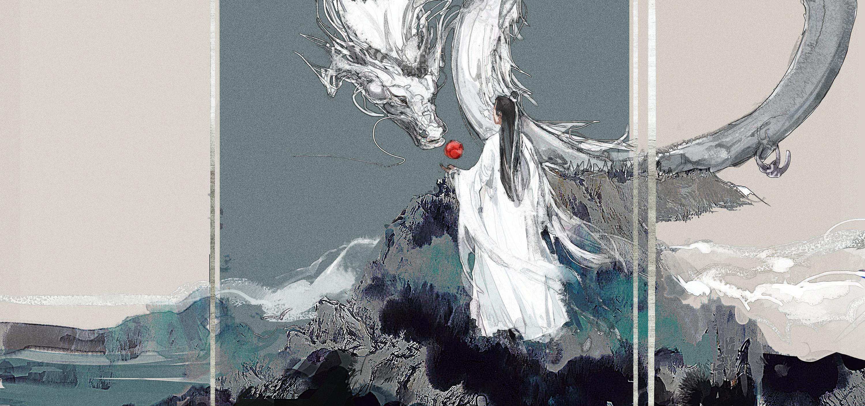 一组水墨…|插画|创作习作|文子灰灰 - 原创作品 - 站酷 (zcool)