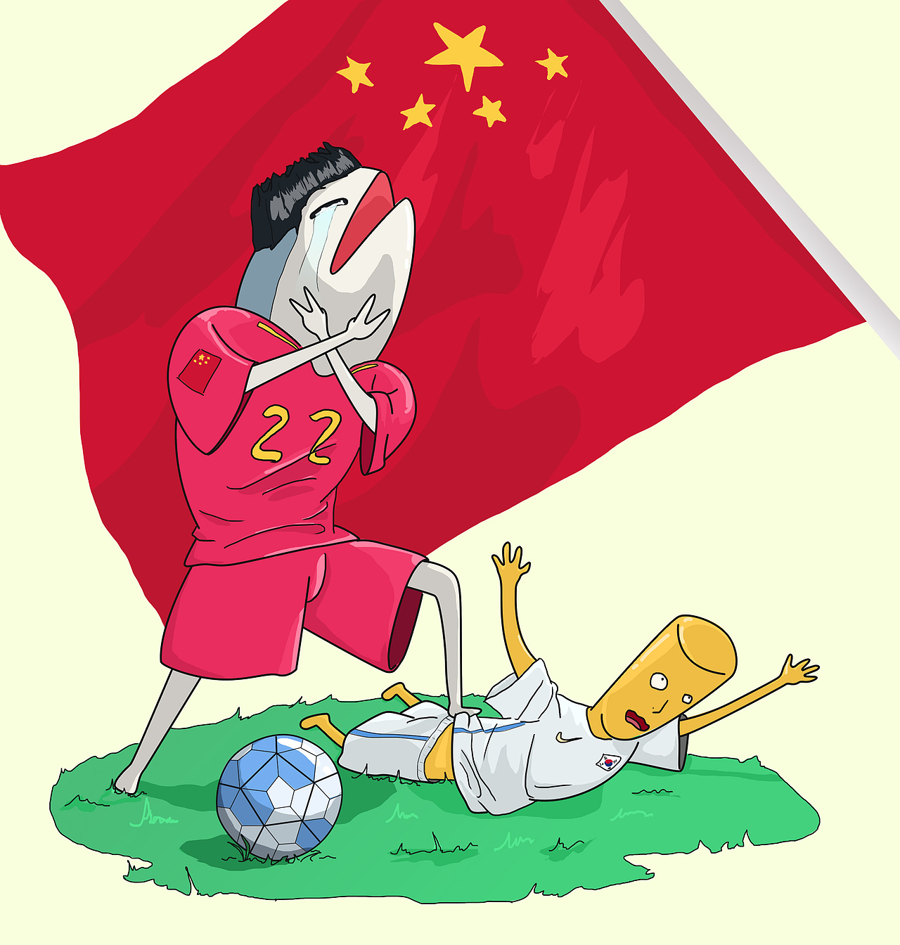 国足终于翻了一次身