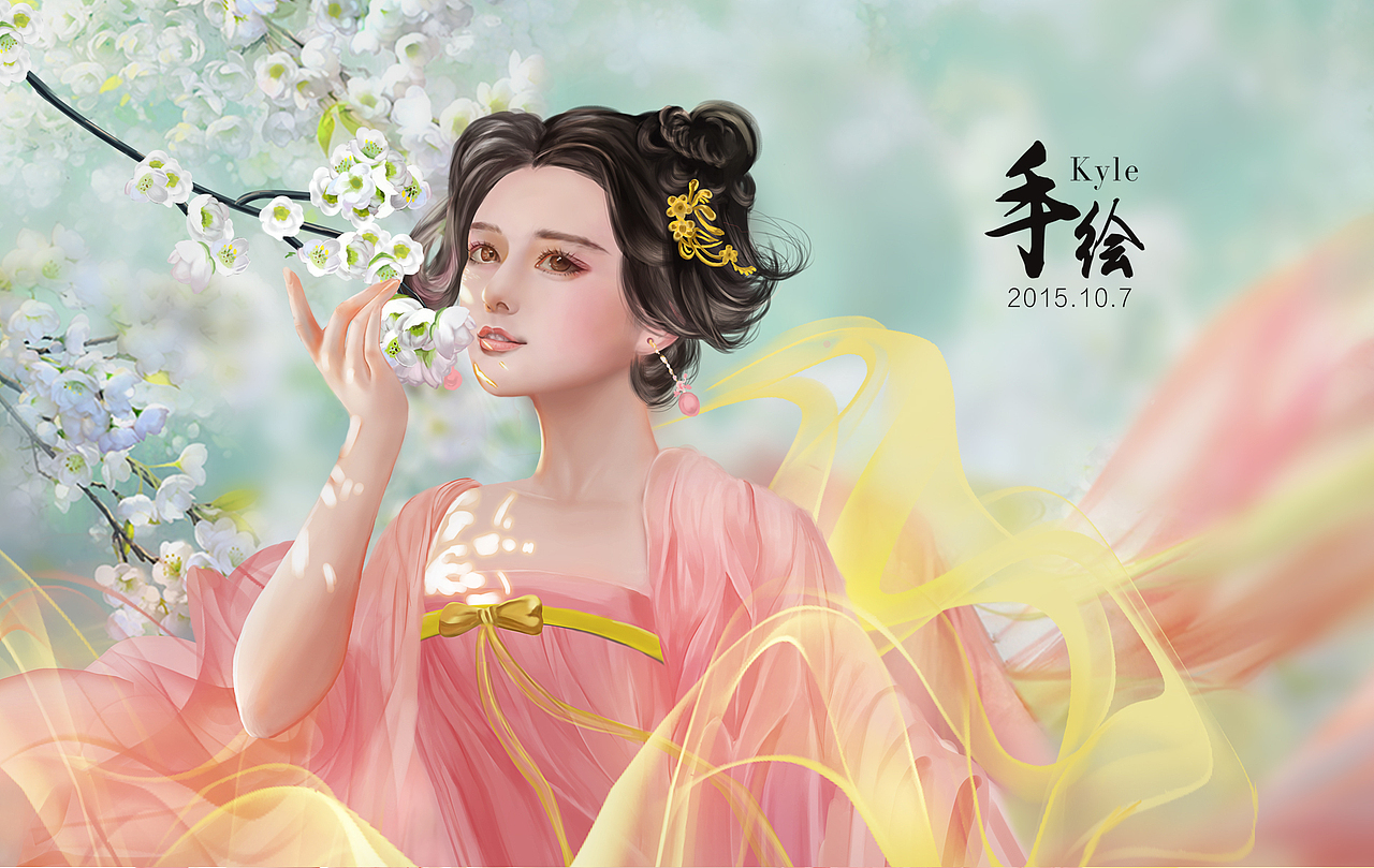 范冰冰手绘练习