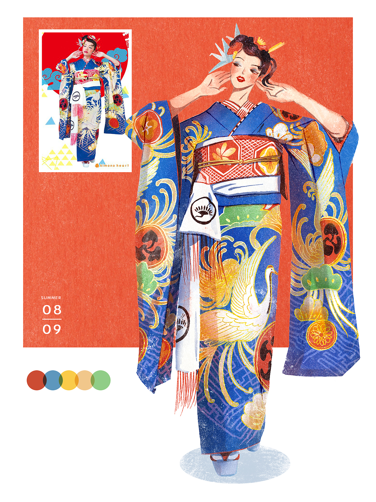 「原宿フりースタイル」穿搭插画×笔刷教程 ☼（图ZMjIwMDM5NTQw） - 创作习作 - 站酷设计师Giggle橙子原创素材 - 站酷ZCOOL