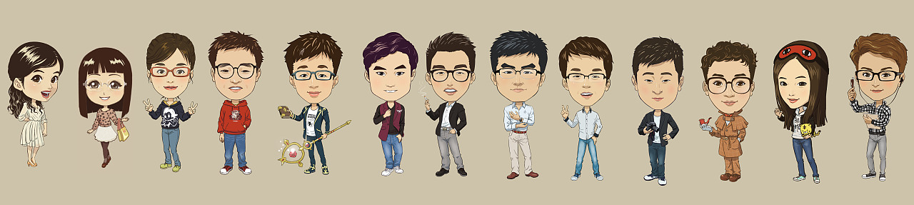 除了自己还有同事（图ZMjQwMDIwMTY=） - 商业插画 - 站酷设计师峰籽一原创素材 - 站酷ZCOOL
