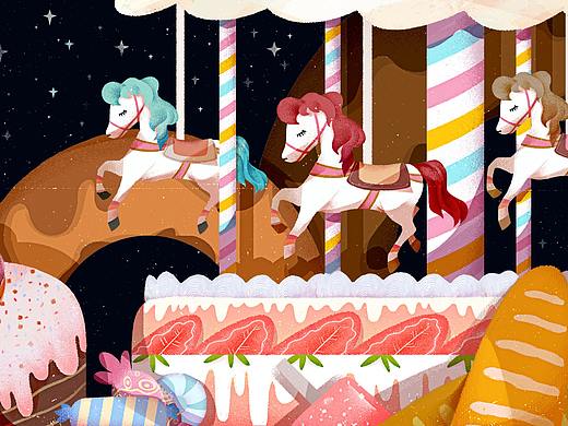 《梦幻都市》-插画/手工