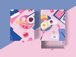 【包装设计】早餐食品包装设计图案设计