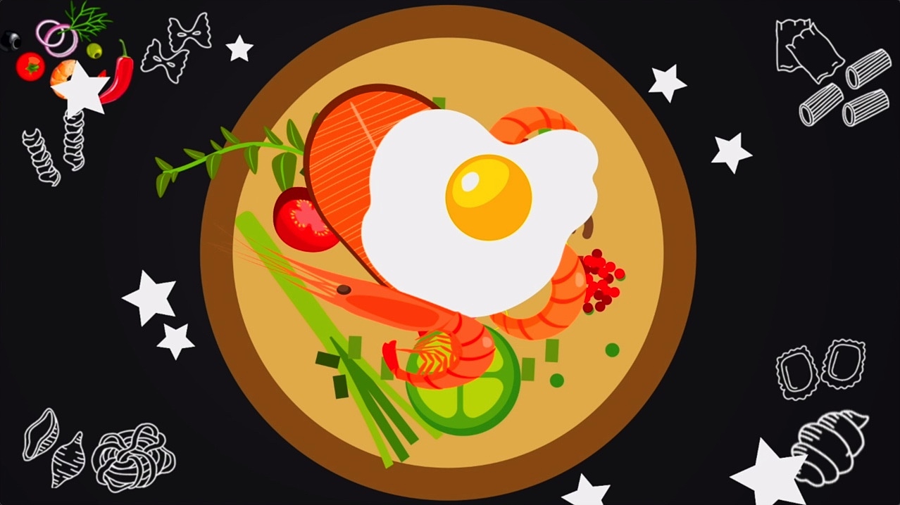 美食pizza、海鲜面、蒸包MG动画（图ZMjIwNDkxOTY0） - 动画片 - 站酷设计师西柚cici原创素材 - 站酷ZCOOL