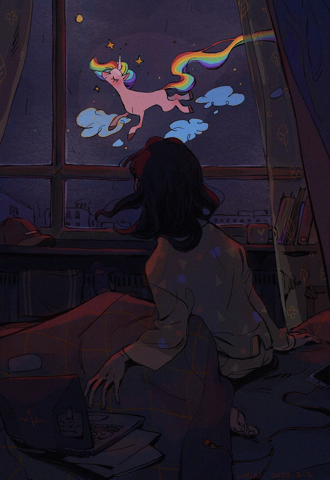 我的梦☁️（图ZMjA4MzI3NjQ0） - 创作习作 - 站酷设计师鹿玖拾原创素材 - 站酷ZCOOL