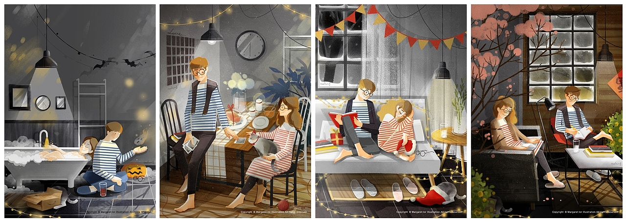 Love together.节日系列(图ZOTU1NjQ1NDQ=) - 创作习作 - 站酷设计师margaretlor原创素材 - 站酷ZCOOL