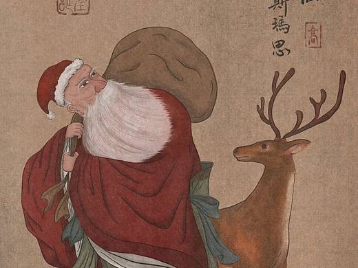 如果古人知道圣诞节。。（个人主页-ZNjA1NzEzMjA=） - 艺术插画 - 站酷设计师ggfreed原创素材 - 站酷ZCOOL