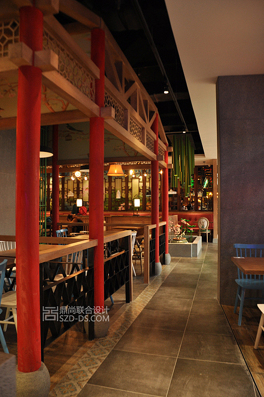 深圳李白四川料理店餐厅装潢设计(天虹店)（图ZNzgyMzA2NzI=） - 家装设计 - 站酷设计师鼎尚联合设计原创素材 - 站酷ZCOOL