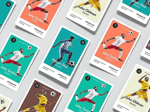 足球球星卡设计