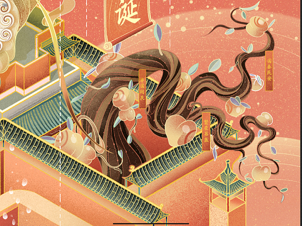 国庆版纪念碑谷（图ZMzUxOTY1NTQ0） - 商业插画 - 站酷设计师卓一衡原创素材 - 站酷ZCOOL